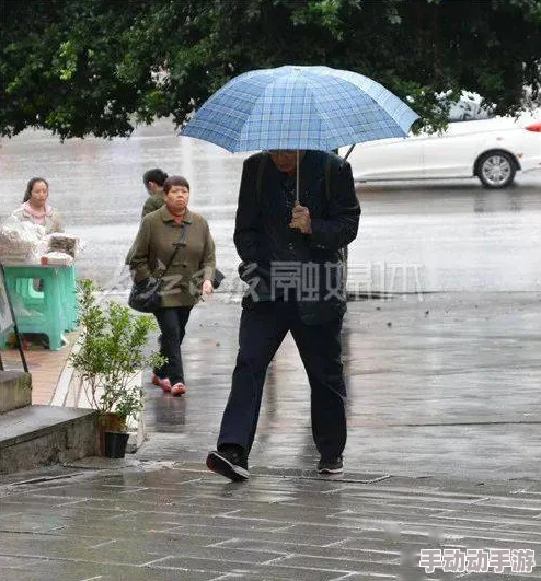 娇小18小雨淅沥沥地下着她撑着伞走在回家的路上